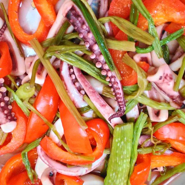 快炒花枝 : cherryil一起做