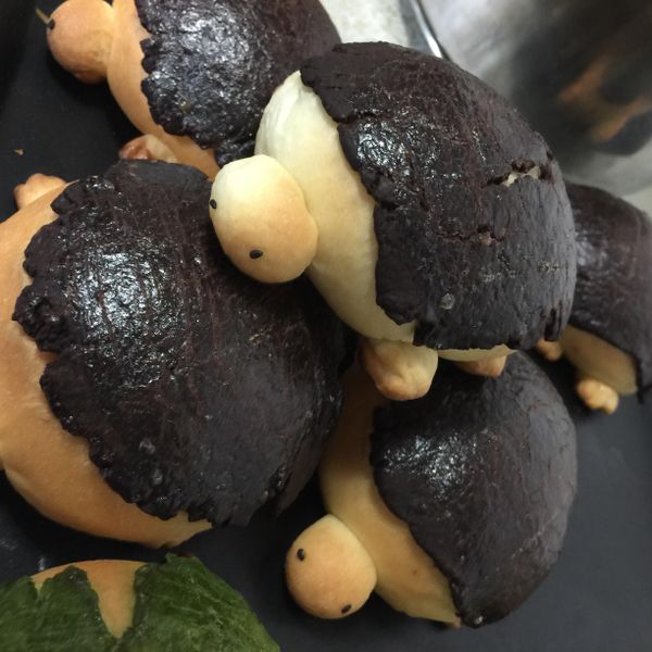 105T 麵包機-烏龜菠蘿麵包❤!!!：Vicky Chen 一起做