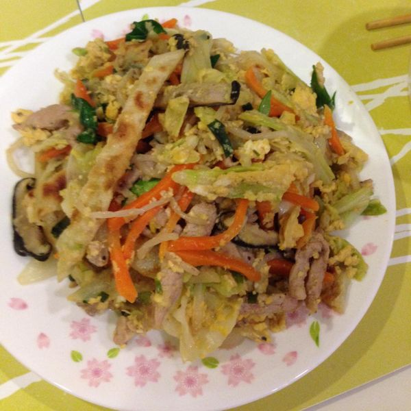 蔬菜炒餅 : 詹君瑩一起做