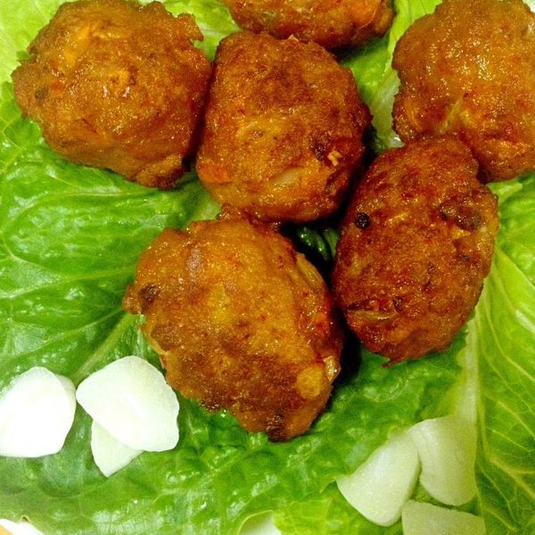 炸肉丸子 : 盈兒一起做