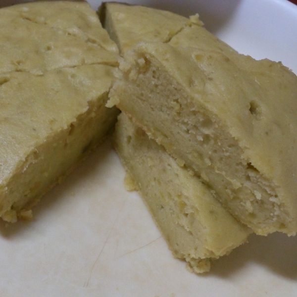 蒸地瓜蛋糕(電鍋) : 涵乖乖一起做