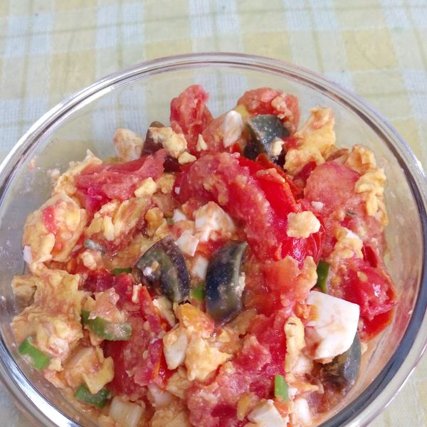 三色蛋炒蕃茄 : a_547一起做