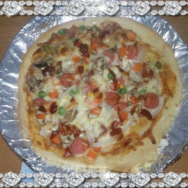 手工披薩皮🍕烤披薩簡單做 : betty一起做