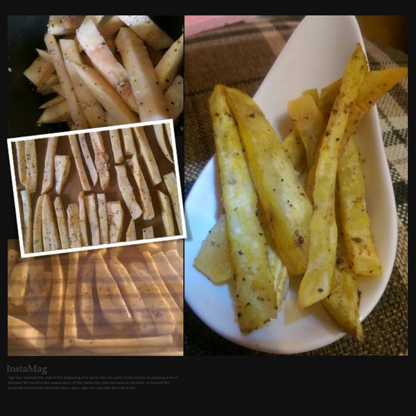 免油炸! 烤箱烤出香噴噴地瓜薯條 : Hsin-ru Yang一起做