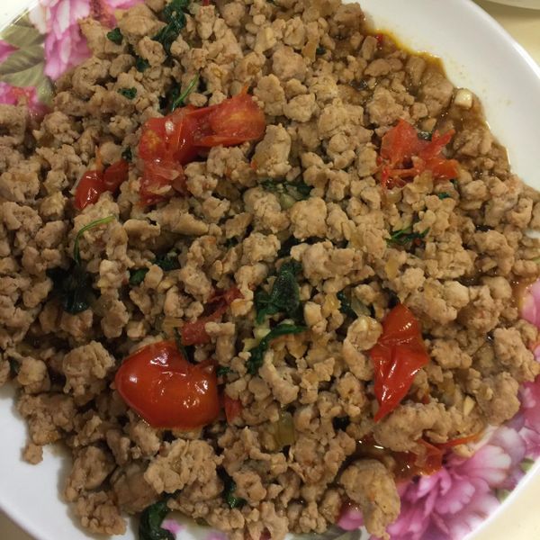 Olivia♥泰式打拋豬肉 : 甜甜一起做