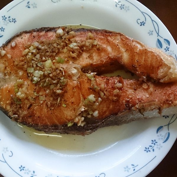 蒜香奶油鮭魚 : 廖思惠一起做