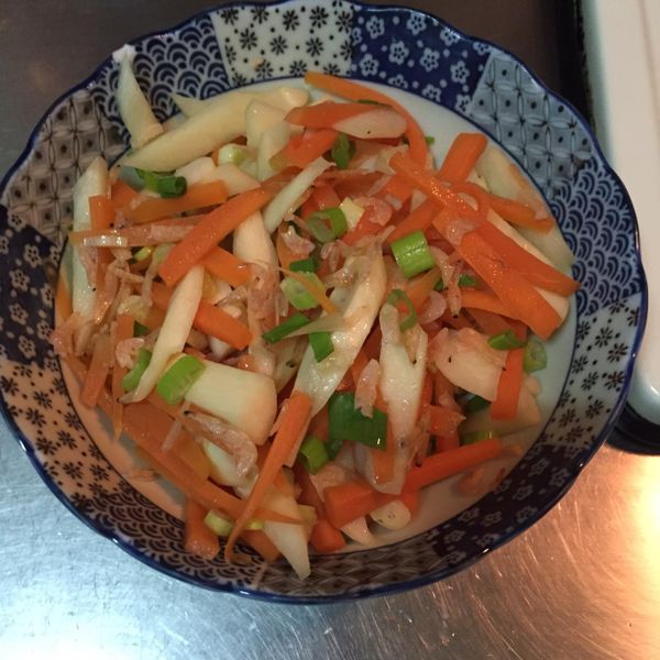 櫻花蝦茭白筍 : Jean Chen一起做