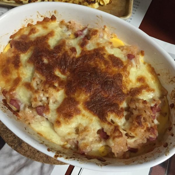 蕃茄醬蛋烤飯 : Little Kerr一起做