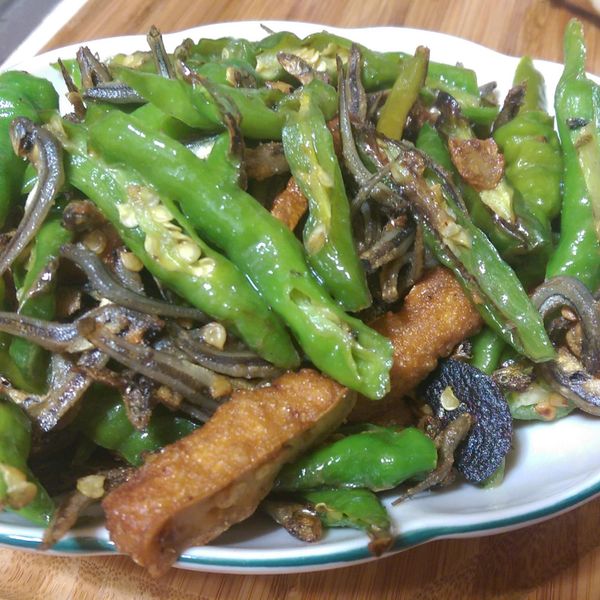 糯米椒炒小魚乾：吳月儀 一起做