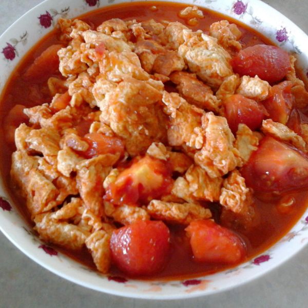 蕃茄炒蛋 : 倪說過一起做