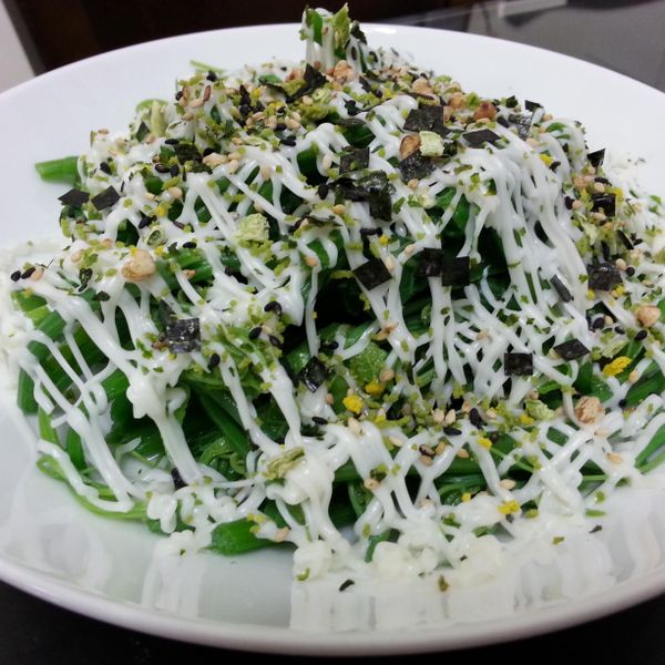 龍鬚菜沙拉：Sinsin 一起做