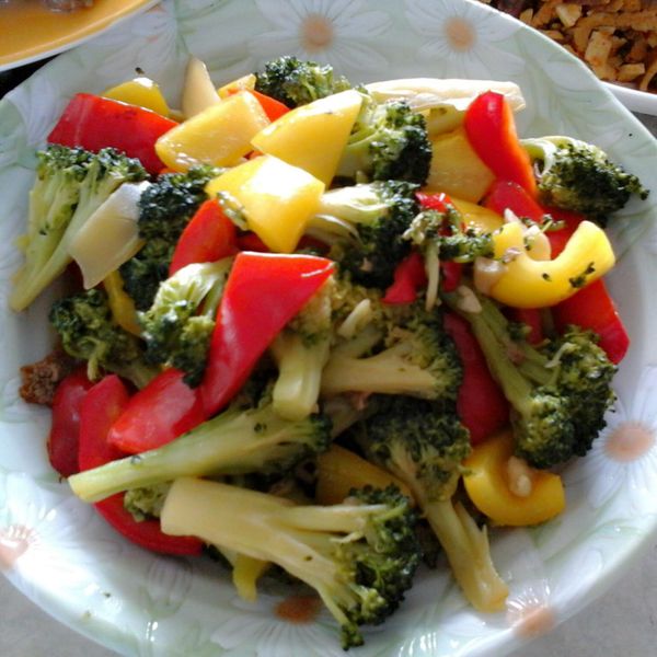 甜椒花椰菜 : 倪說過一起做