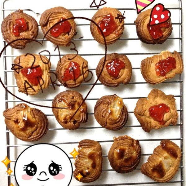 奶油果醬餅乾：草莓慕斯 一起做