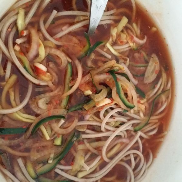 黃瓜冷湯麵，오이냉국수 : wing75一起做
