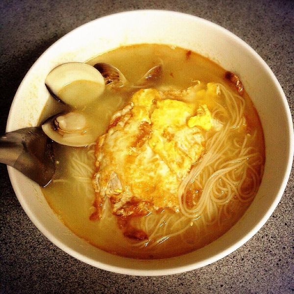 10分鐘早餐~麻油雞蛋麵線~：米琪 一起做