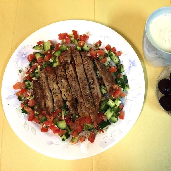 懶人! 低卡! 里肌涼拌冬粉 : 燕一起做