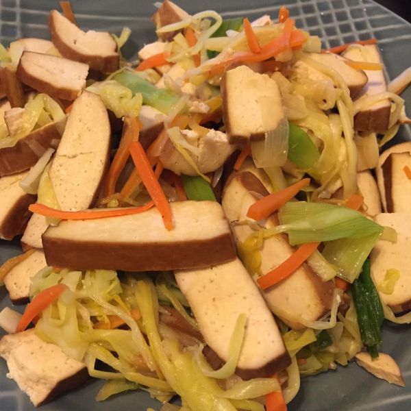 韭黃炒豆乾 : Vi VI一起做