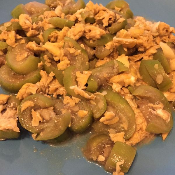 簡單好吃的絲瓜炒蛋 : Vi VI一起做