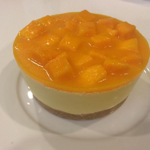 芒果慕斯凍餅 [免烤箱] : Eve一起做