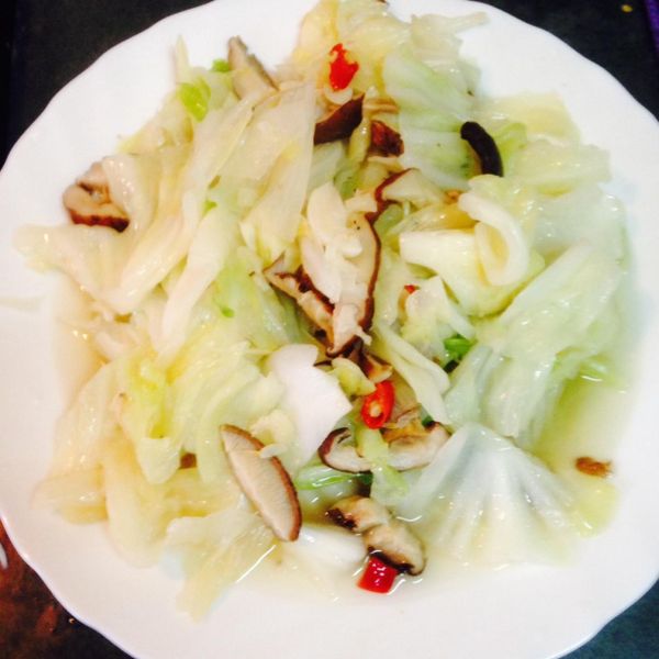 炒高麗菜 : PI Lin一起做