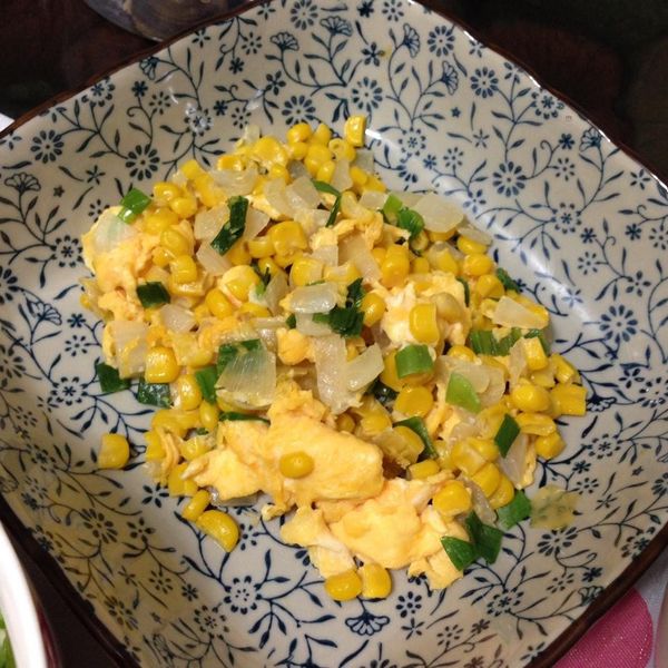 玉米炒蛋(免用油) : MichelleHuang一起做