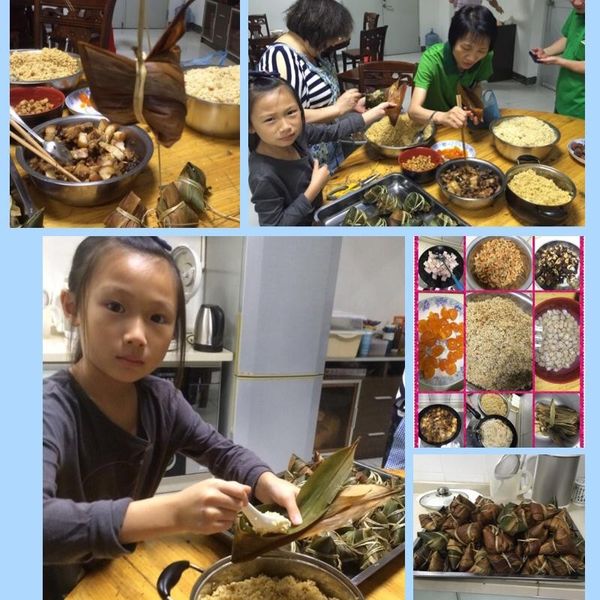 含笑食堂-肉粽:左二
一起做