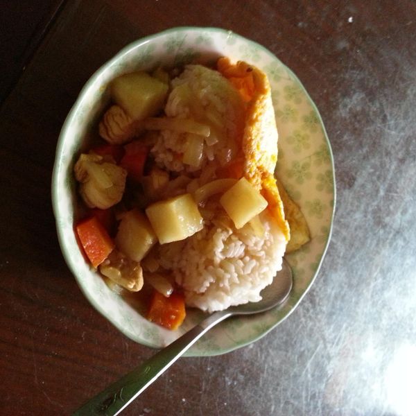 咖哩飯 : 丹丹一起做