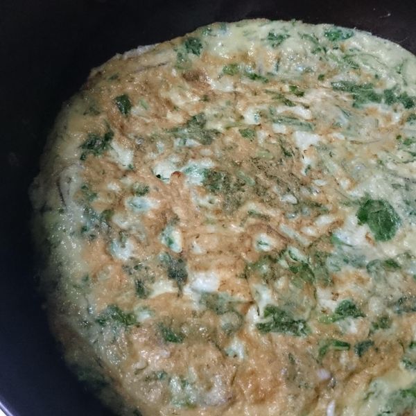 莧菜吻仔魚烘蛋：Winni Yeh 一起做