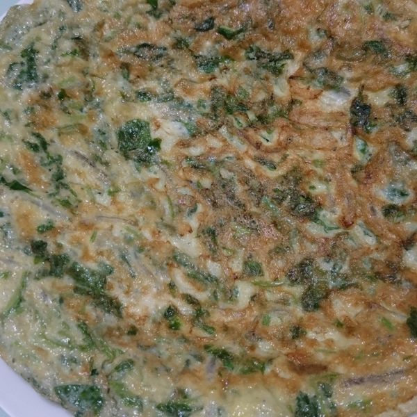 莧菜吻仔魚烘蛋：Winni Yeh 一起做