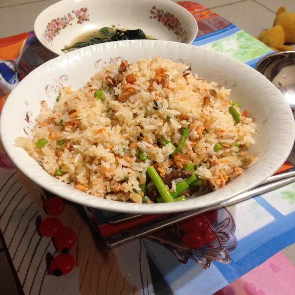 鮭魚蘆筍奶油飯 : pigponpon一起做