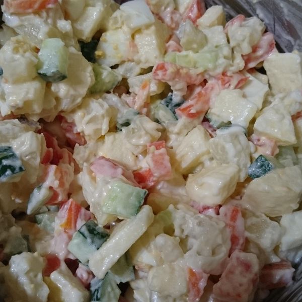 ✲花花家◕‿◕薯泥沙拉✲：jill 一起做