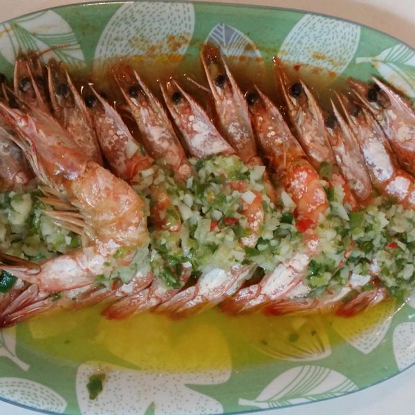 蒜茸蒸蝦 : 小珍一起做