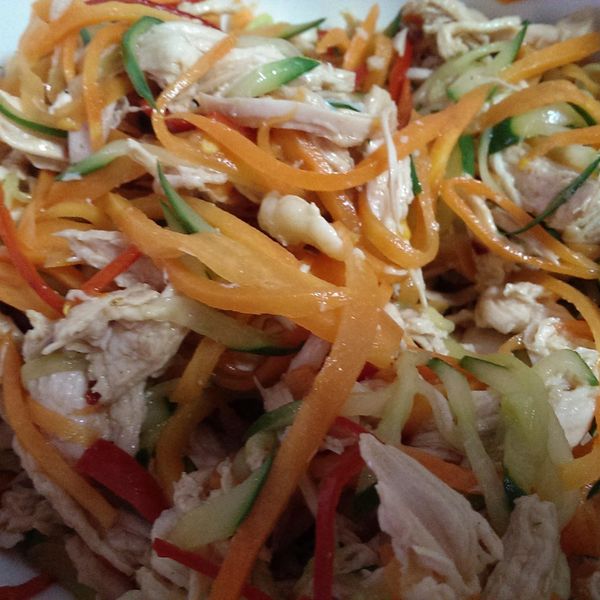 涼拌雞絲：冰捏捏 一起做