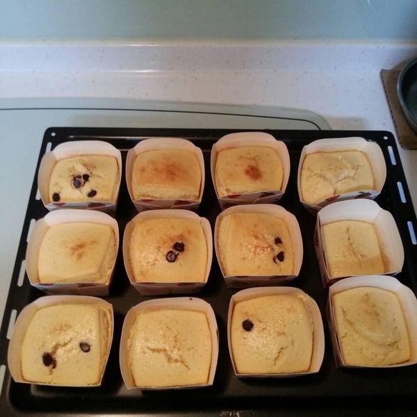 零失敗巧克力豆馬芬蛋糕(鬆餅粉):綺綺 一起做