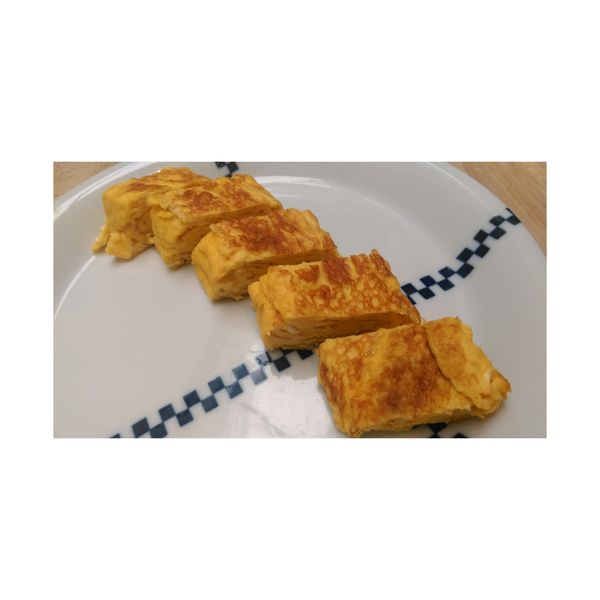 日式玉子燒 : 夏綠蒂的小菊花一起做