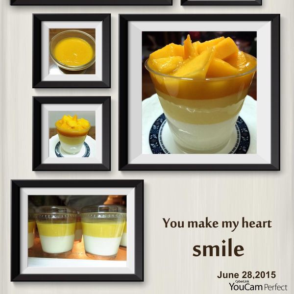 三色芒果香草奶酪：Sunny 一起做