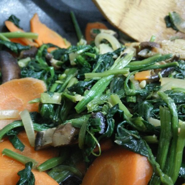 黯香孜然菠菜 : De一起做