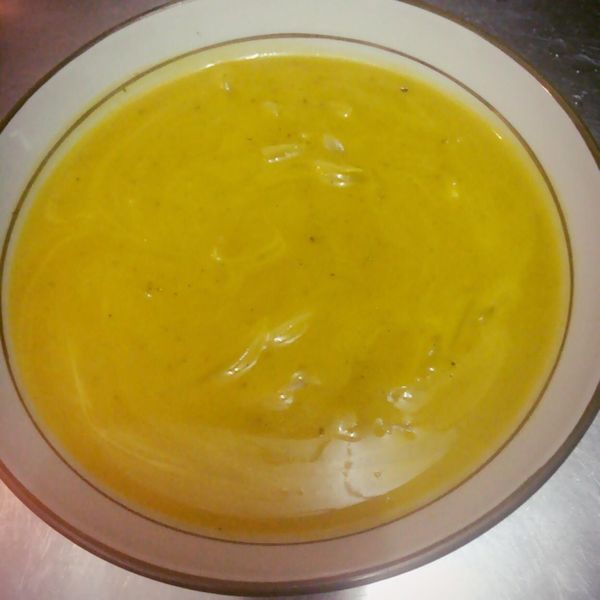 南瓜濃湯 : 小M一起做