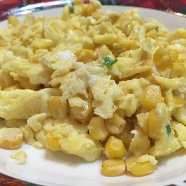 玉米炒蛋(免用油) : Emily一起做