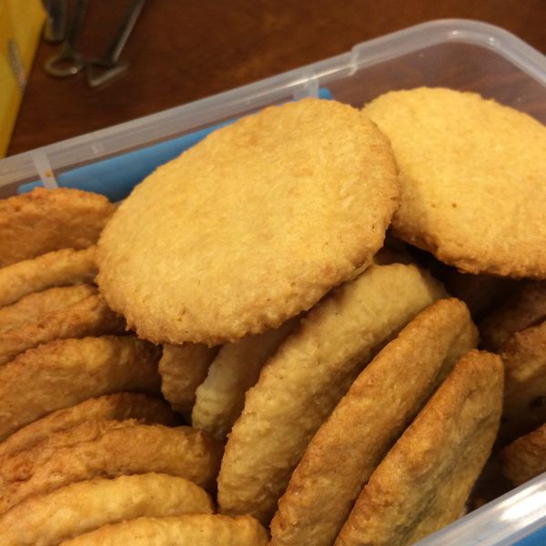 椰香小餅乾:小烯 一起做