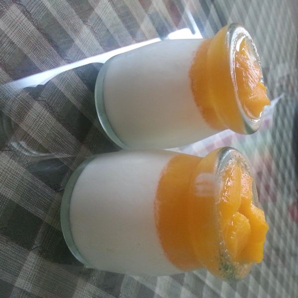 三色芒果香草奶酪：Tong Tong :) 一起做