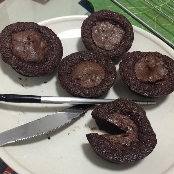 巧克力溶岩蛋糕 : Ann一起做