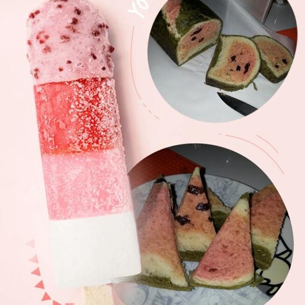 寫實西瓜吐司(無人工色素):雙享包 一起做