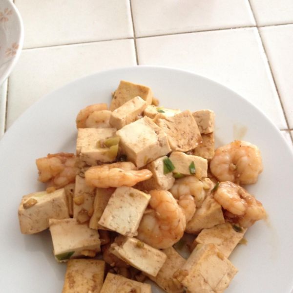 【厚生廚房】紅燒蝦仁豆腐 : Hana一起做