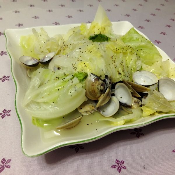 蛤蠣蒸高麗菜-散發高麗菜的甜香氣!! : Yingsue Huang一起做