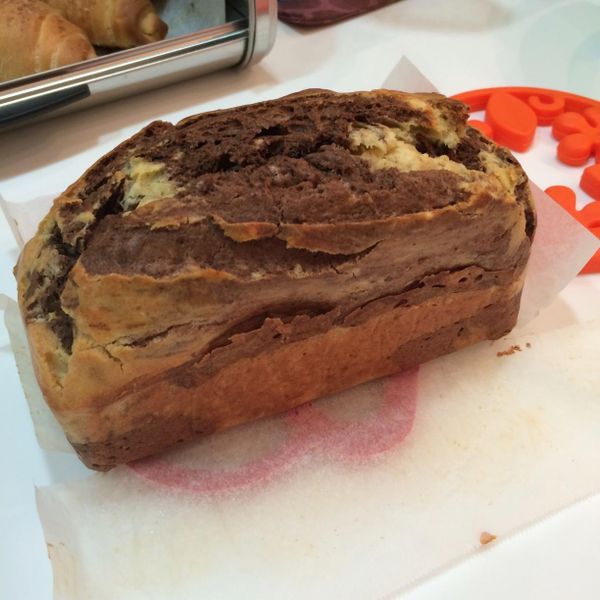 大理石花紋磅蛋糕　マーブルパウンドケーキ：小烯 一起做