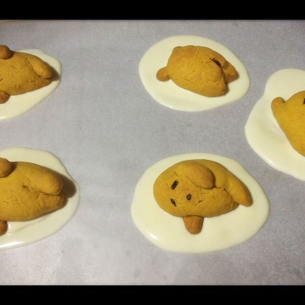 蛋黃哥檸檬餅乾：毛毛蟲 一起做