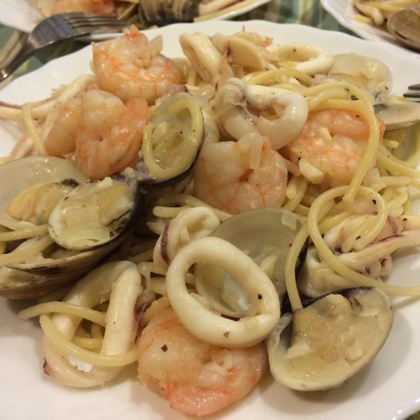 海鮮義大利麵 : Tina Kao一起做