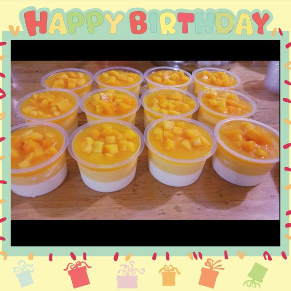 三色芒果香草奶酪：Debbie Wu 一起做