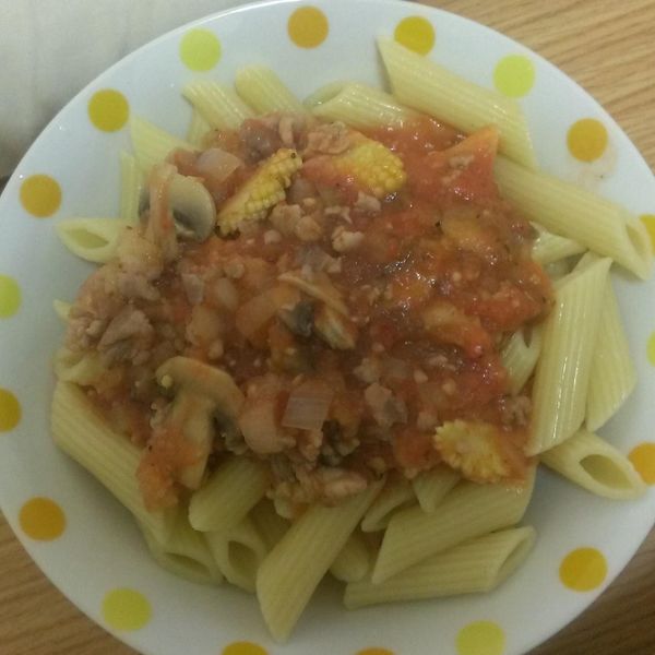 茄汁義大利麵：金彥均 一起做